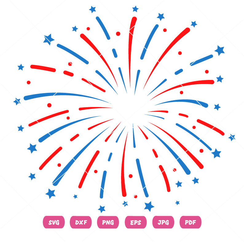 Fire works vector