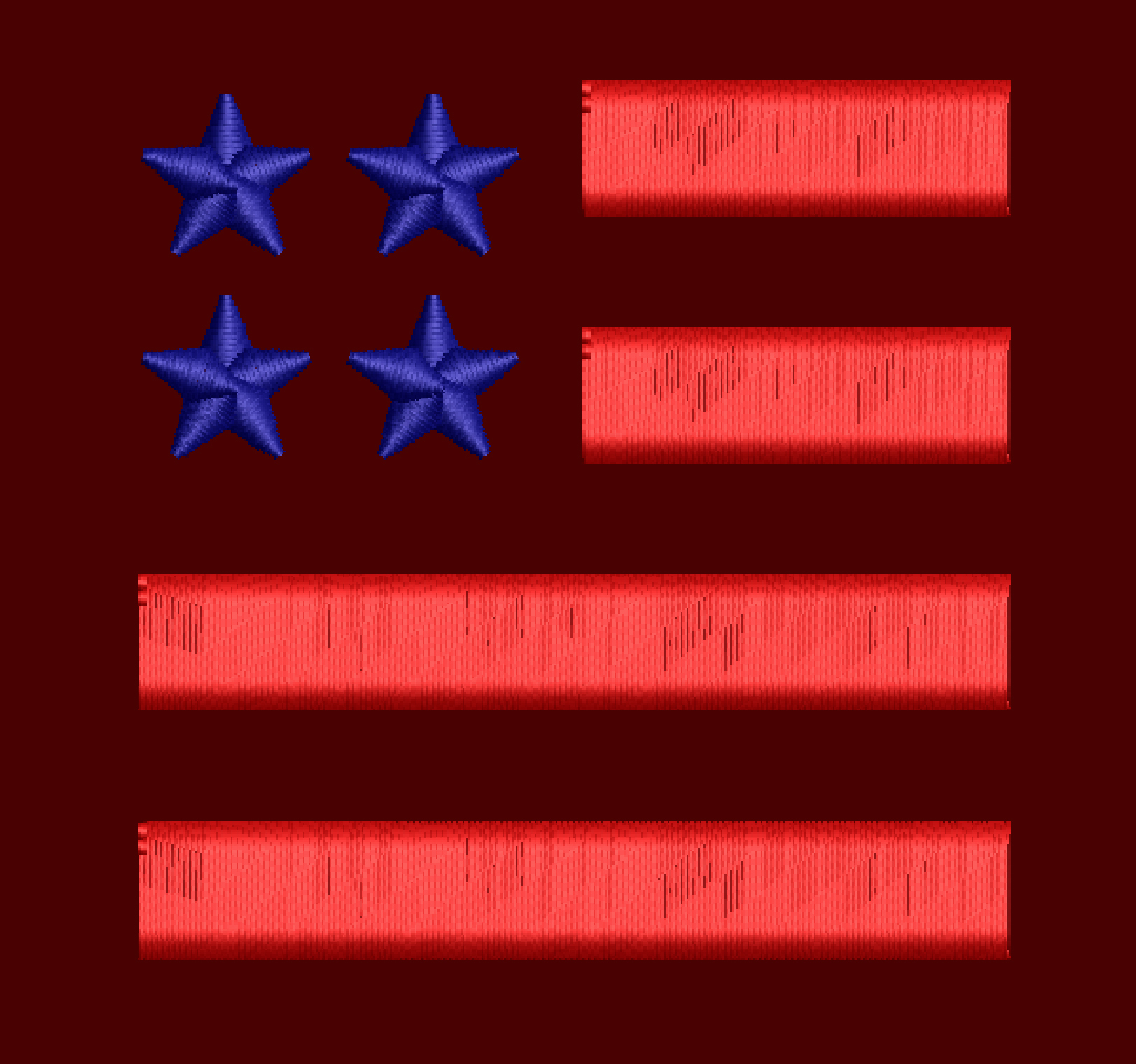 FLAG STAR EMBROIDERY DESIGN 4 STAR FLAG EMBROIDERY DESIGN LINES AND STAR FLAG EMBROIDERY DESIGN MACHINE EMBROIDERY FILE