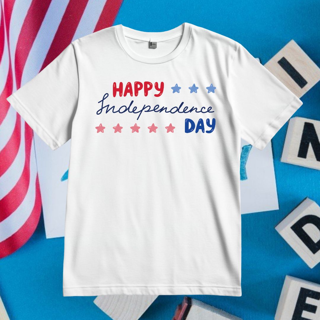 Happy Independence Day Star Vector