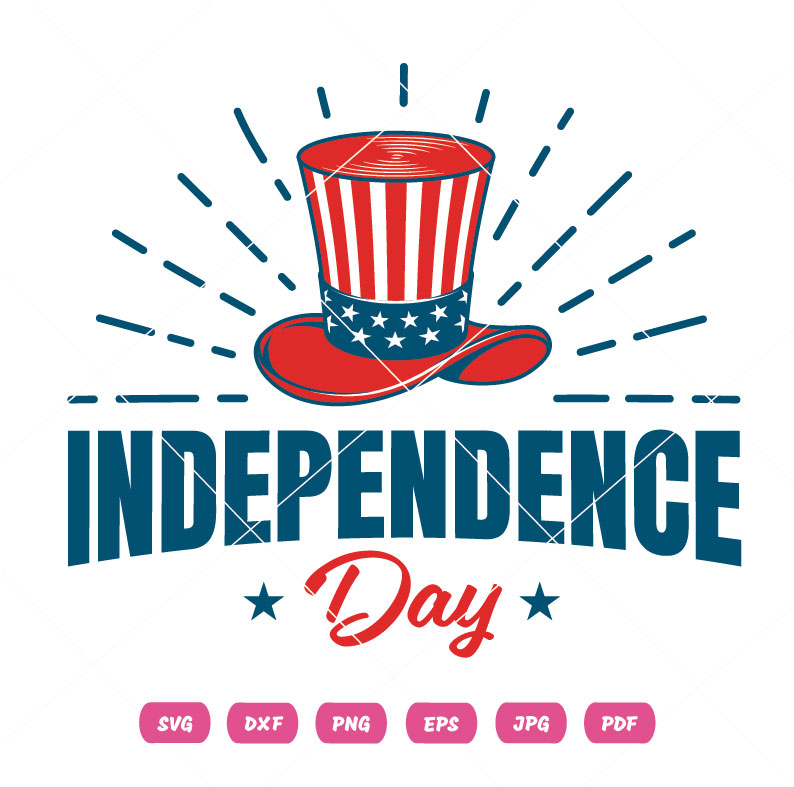 Independence Day USA Hat Vector