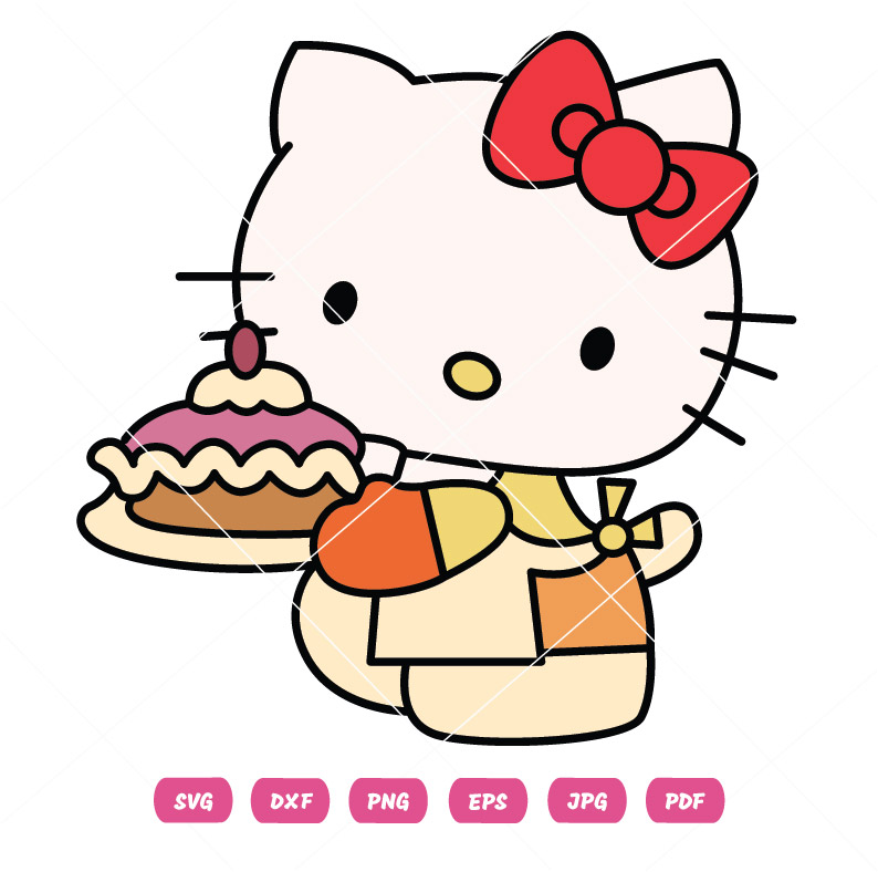 Kitty Cake Vector
