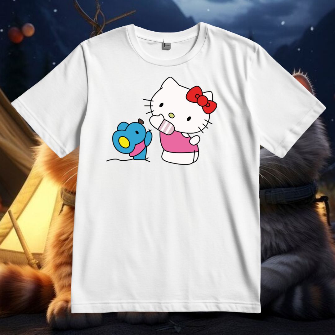 Kitty Vector With Mouse