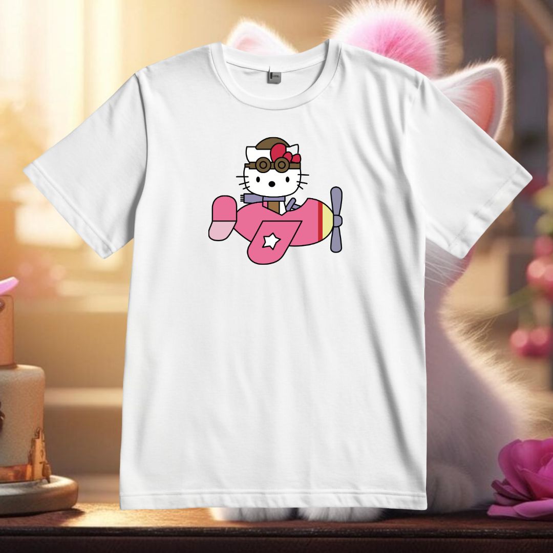 Kitty Vector With Plane