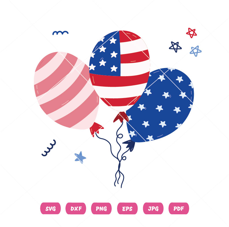 USA Balloon Vector