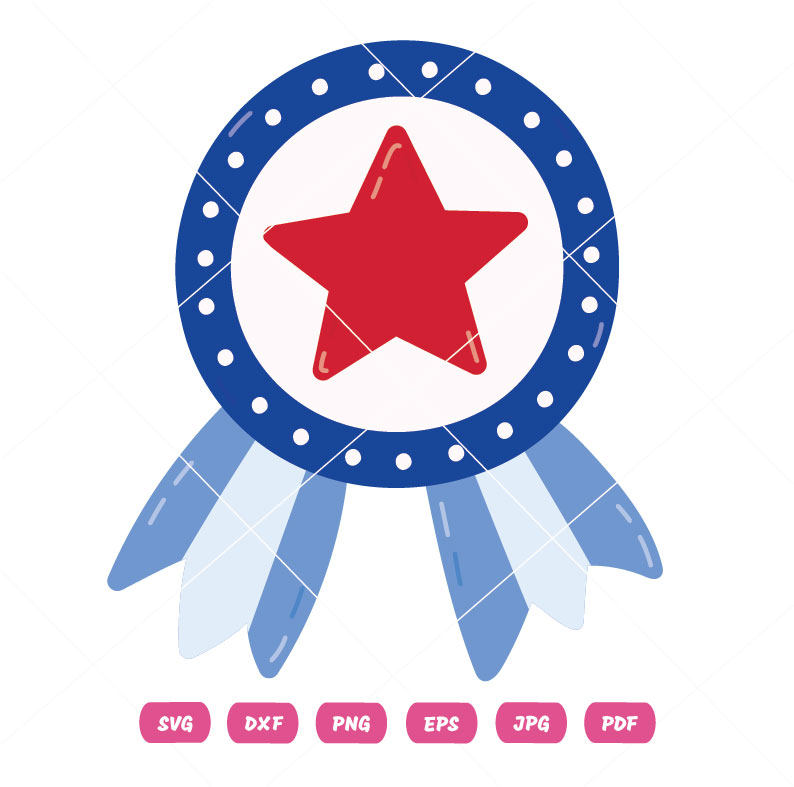 USA Seal Stamp Ribbon Vector