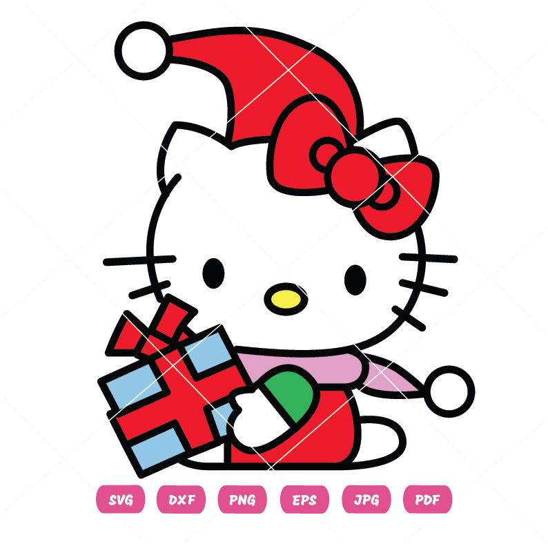 Christmas Hello Kitty Vector