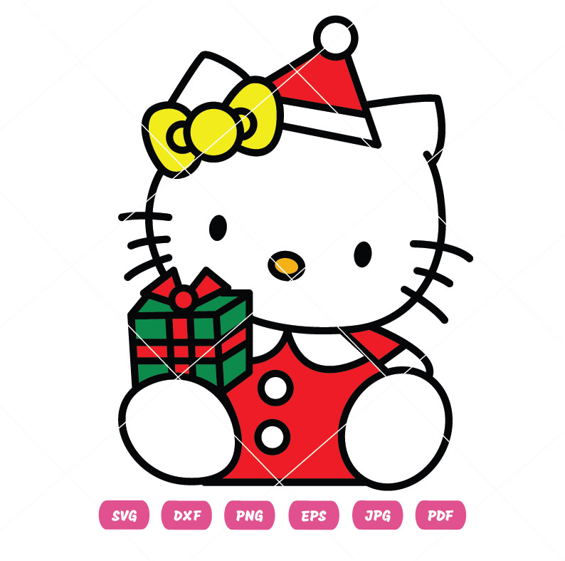 Kitty Gift Box Vector Design