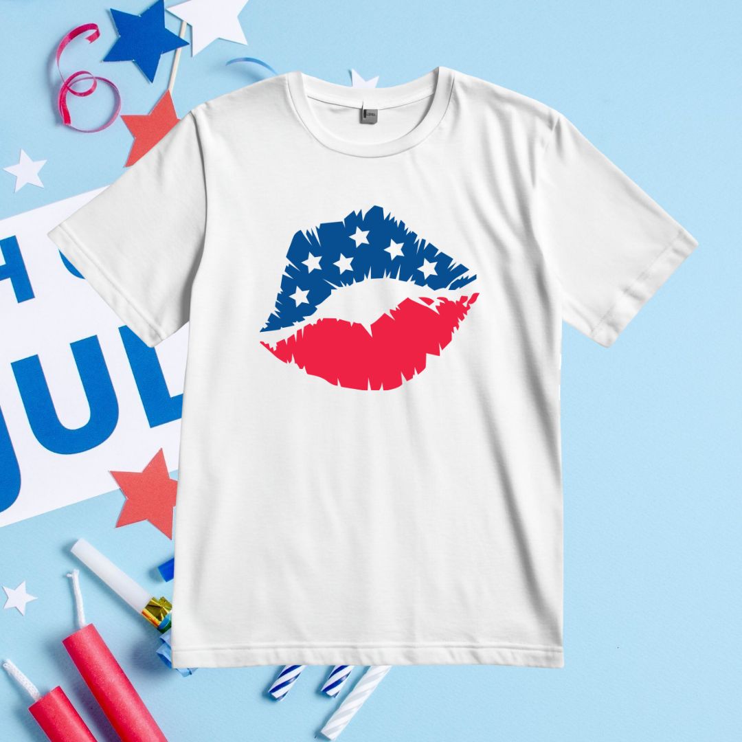 Lips 4th July Vector