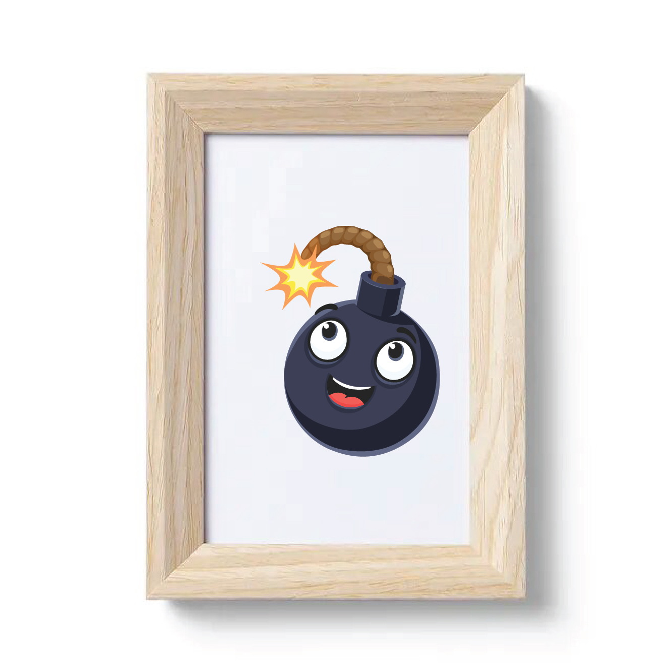 Amazing Bomb Emoji Cartoon Vector