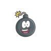 Bomb Emoji Vector Design