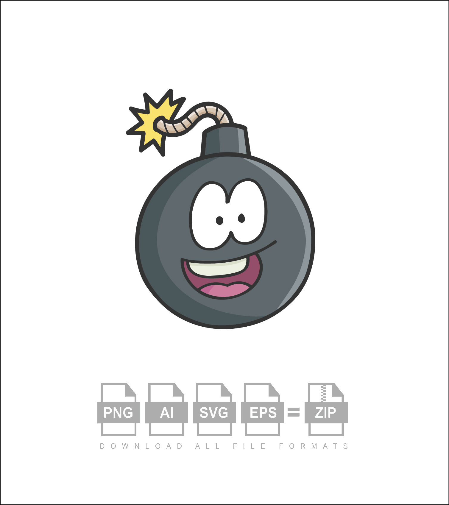 Bomb Emoji Vector Design
