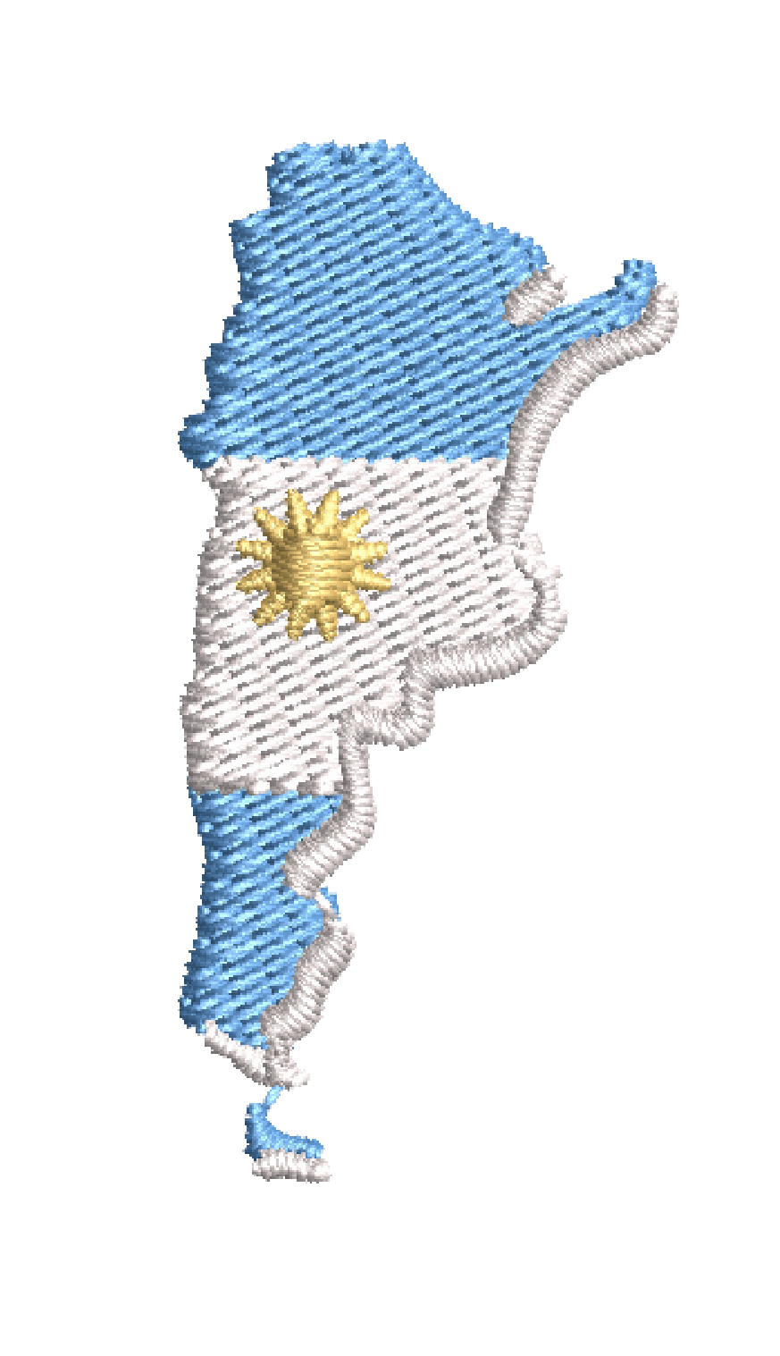 ARGENTINA MAP WITH FLAG EMBROIDERY DESIGN ARGENTINA FLAG MAP EMBROIDERY DESIGN COUNTRY MAP FLAG EMBROIDERY DESIGN MACHINE EMBROIDERY FILE