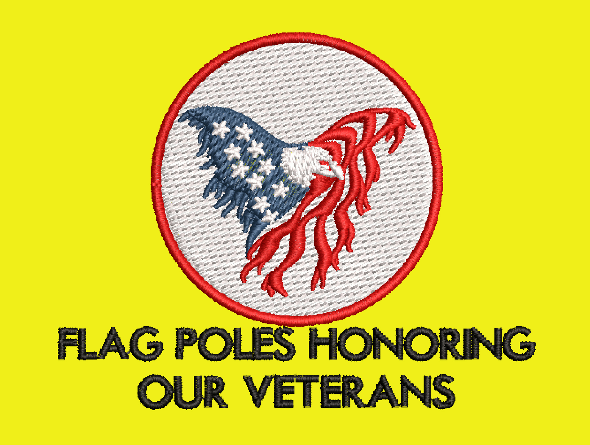 FLAG POLES HONORING VETERANS EMBROIDERY DESIGN VETERAN FLAG EMBROIDERY DESIGN FLAG POLES USA EMBROIDERY DESIGN MACHINE EMBROIDERY FILE
