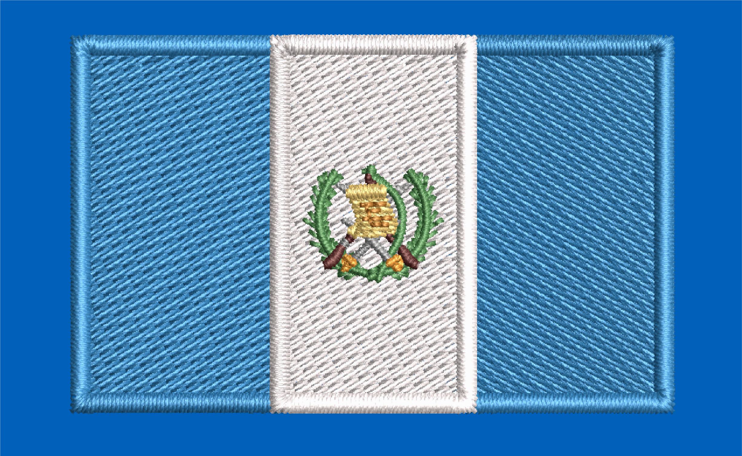 GUATEMALA FLAG EMBROIDERY DESIGN GUATEMALA BIRD FLAG EMBROIDERY DESIGN SIGN OF GUATEMALA EMBROIDERY DESIGN MACHINE EMBROIDERY FILE
