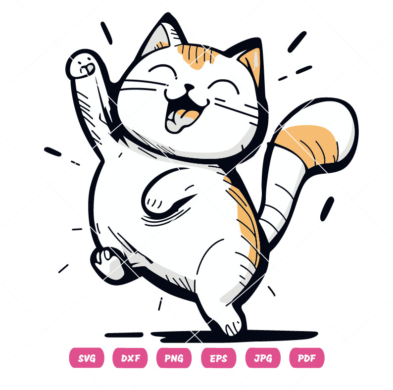 Happy Kitty Vector