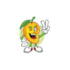 Happy Mango Cartoon Vector