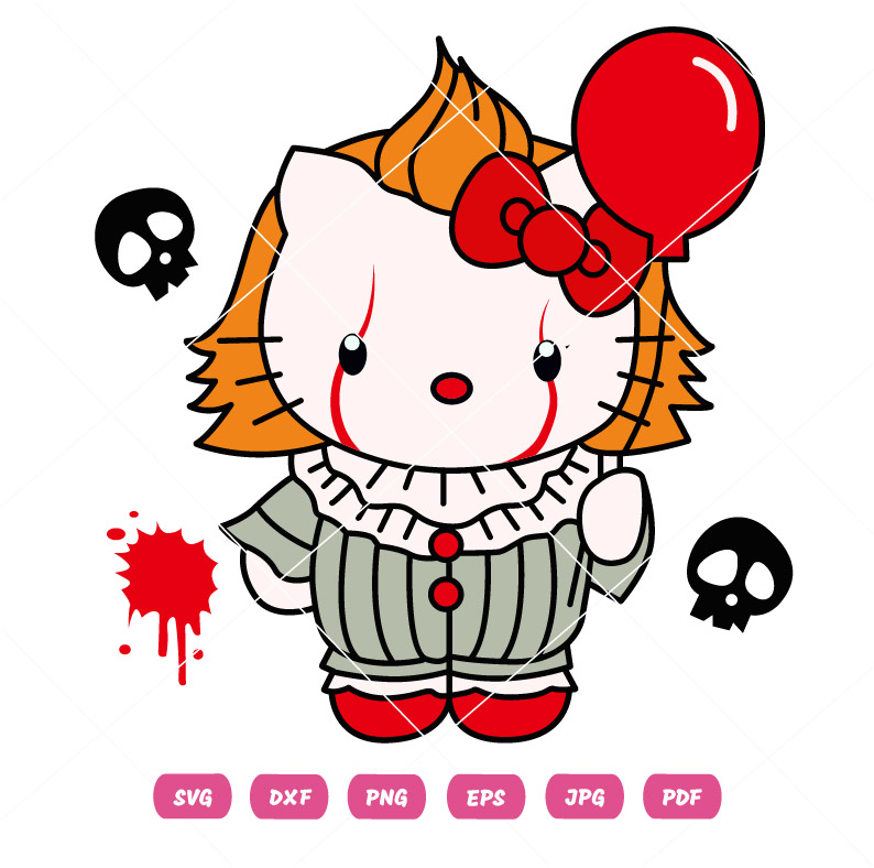 Kitty Balloon Vector