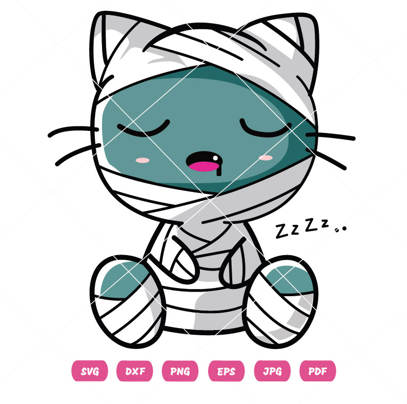 Kitty Mummy Vector