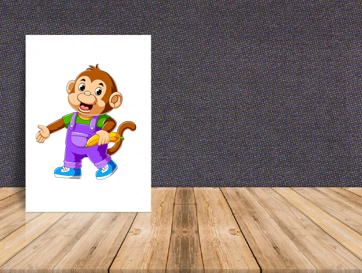 Monkey Cartoon Character Vector