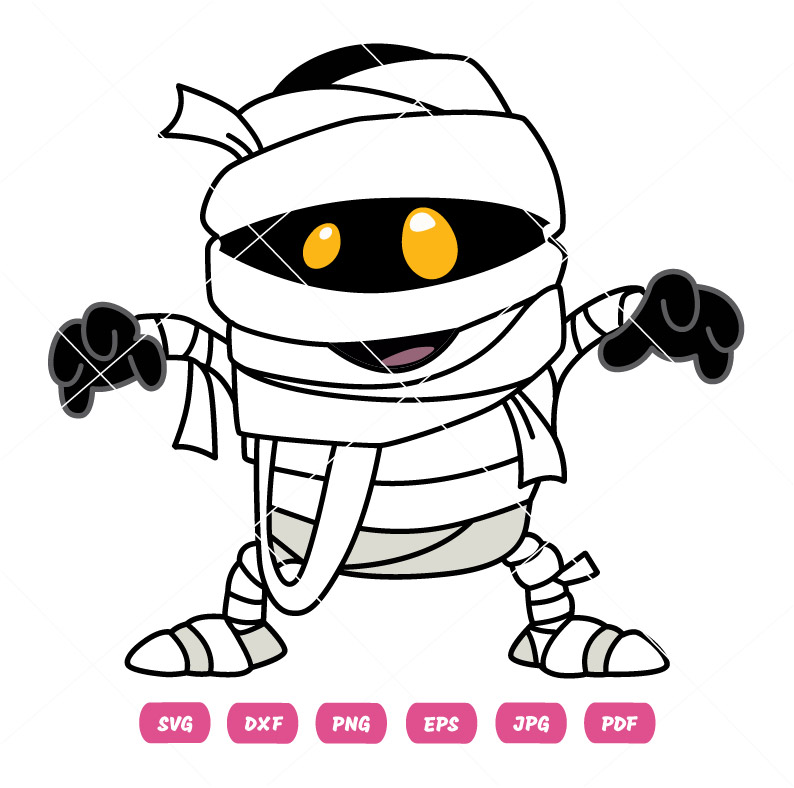 Mummy Kitty Vector