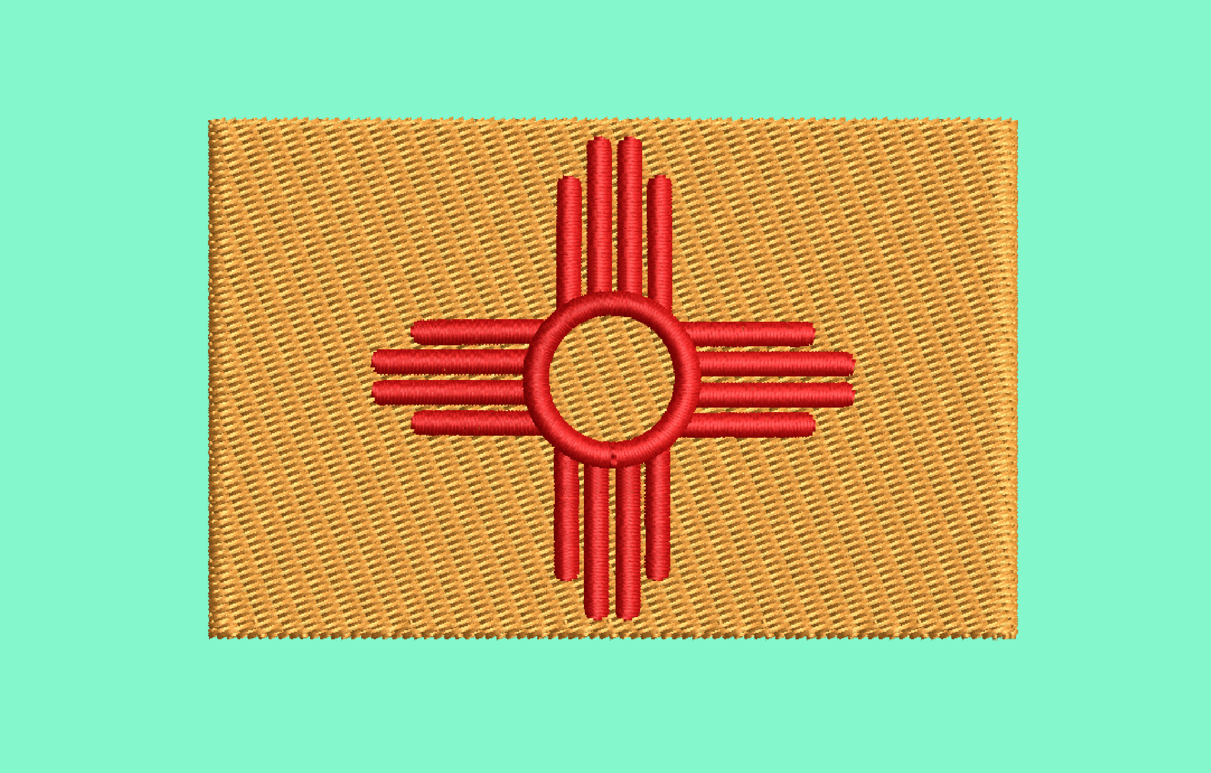 NM STATE FLAG EMBROIDERY DESIGN NEW MEXICO FLAG EMBROIDERY DESIGN FLAG OF US STATE NM EMBROIDERY DESIGN MACHINE EMBROIDERY FILE