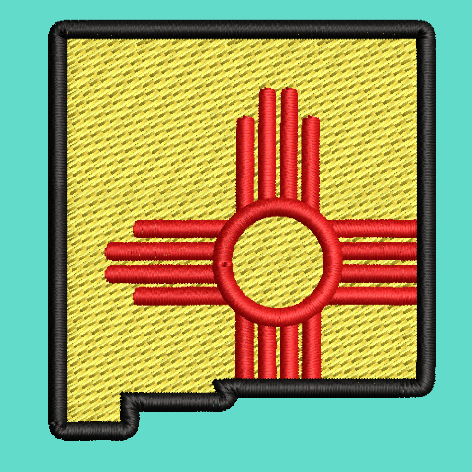 NM STATE FLAG EMBROIDERY DESIGN NEW MEXICO STATE EMBROIDERY DESIGN STATE MAP FLAG EMBROIDERY DESIGN MACHINE EMBROIDERY FILE