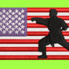 SILHOUETTE FLAG PRIME EMBROIDERY DESIGN USA FLAG SILHOUETTE EMBROIDERY DESIGN KOFFS KARATE FLAG EMBROIDERY DESIGN MACHINE EMBROIDERY FILE