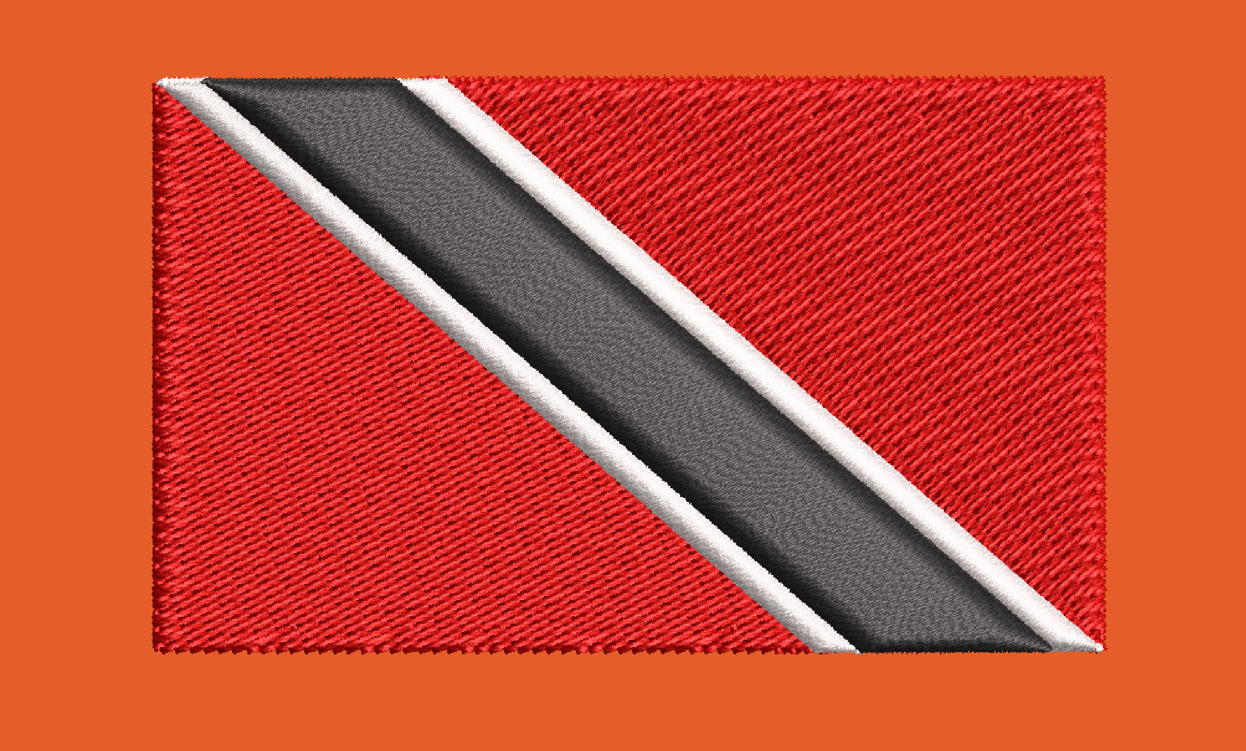 TRINI FLAG EMBROIDERY DESIGN TRINIDAD FLAG EMBROIDERY DESIGN TRINIDAD AND TOBACO FLAG EMBROIDERY DESIGN MACHINE EMBROIDERY FILE