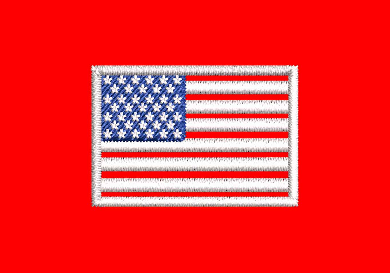 AMERICAN FLAG W BLUE EMBROIDERY DESIGN AMERICAN 2 COLOR FLAG EMBROIDERY DESIGN USA STARS FLAG EMBROIDERY DESIGN MACHINE EMBROIDERY FILE