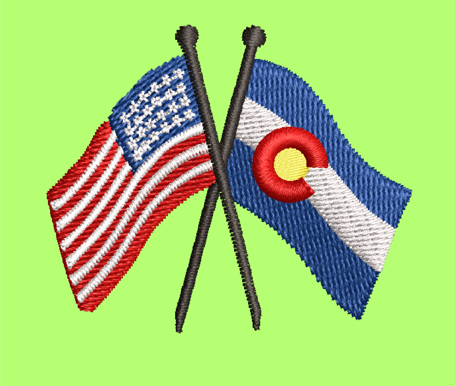 CO US CROSSED FLAG EMBROIDERY DESIGN US CROSSED FLAG EMBROIDERY DESIGN CO STRIPE FLAG EMBROIDERY DESIGN MACHINE EMBROIDERY FILE