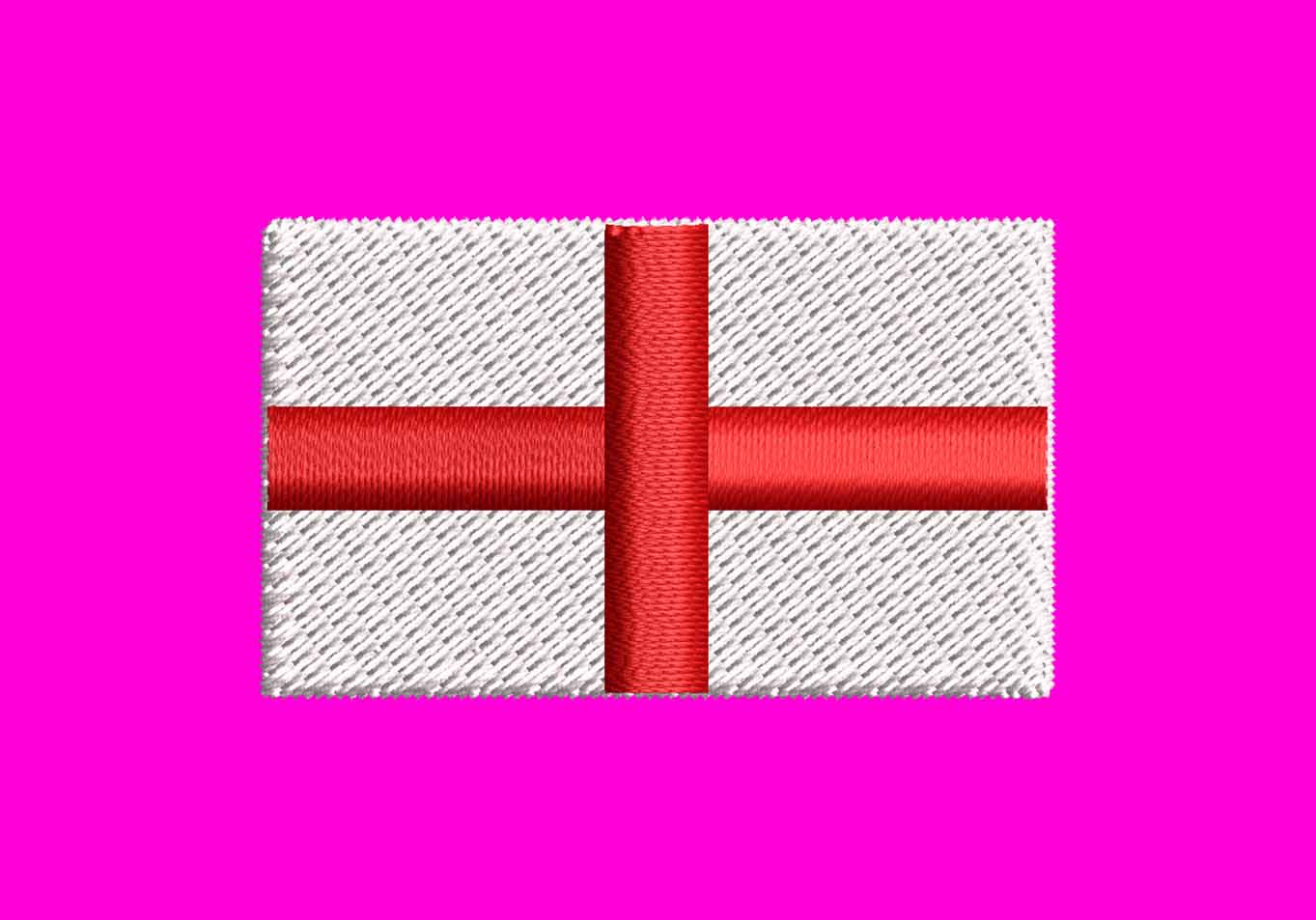 COFC FLAG OF ENGLAND EMBROIDERY DESIGN ENGLAND COUNTRY FLAG EMBROIDERY DESIGN FLAT ENGLAND FLAG EMBROIDERY DESIGN MACHINE EMBROIDERY FILE