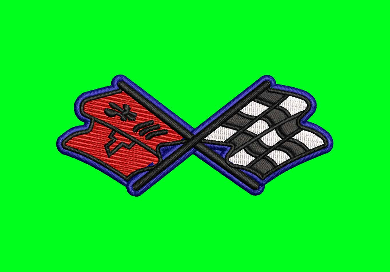 FLAGS CORVETTE EMBROIDERY DESIGN CROSSED FLAG EMBROIDERY DESIGN CHEVEROLET FLAG EMBROIDERY DESIGN MACHINE EMBROIDERY FILE