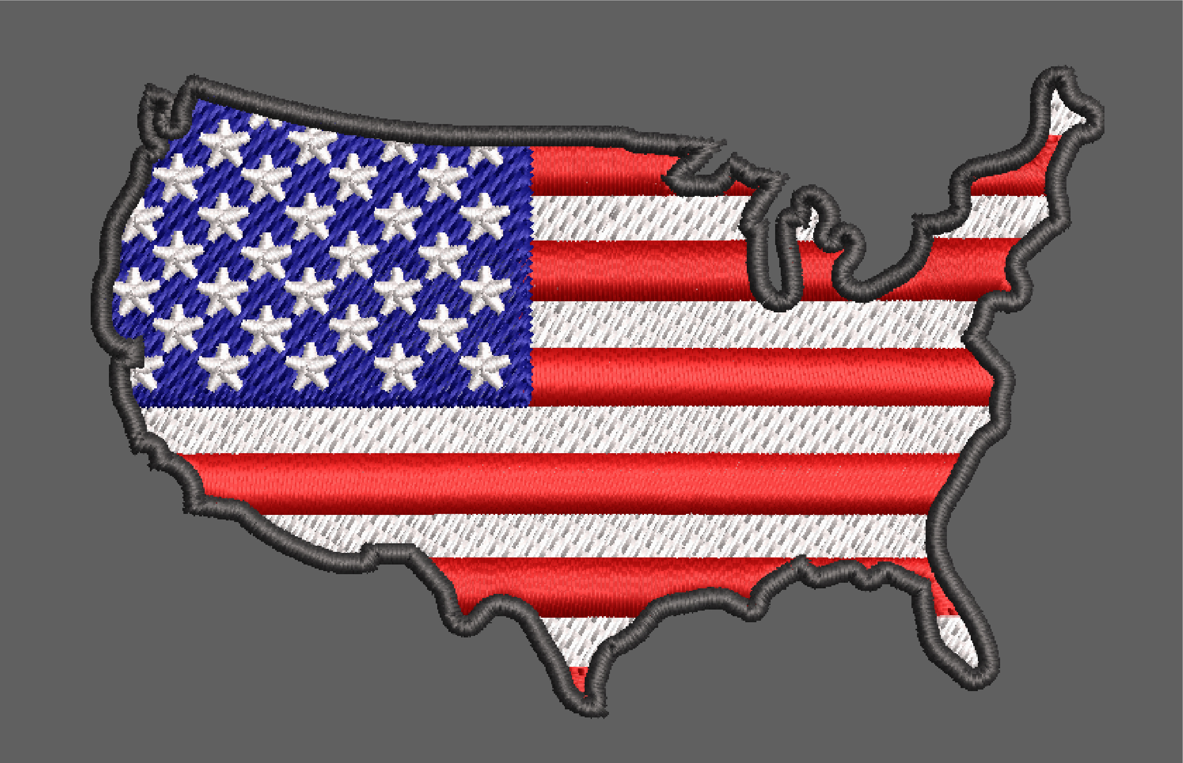 FLAG MAP WITH BORDER EMBROIDERY DESIGN USA FLAG MAP EMBROIDERY DESIGN UNITED STATE MAP EMBROIDERY DESIGN MACHINE EMBROIDERY FILE