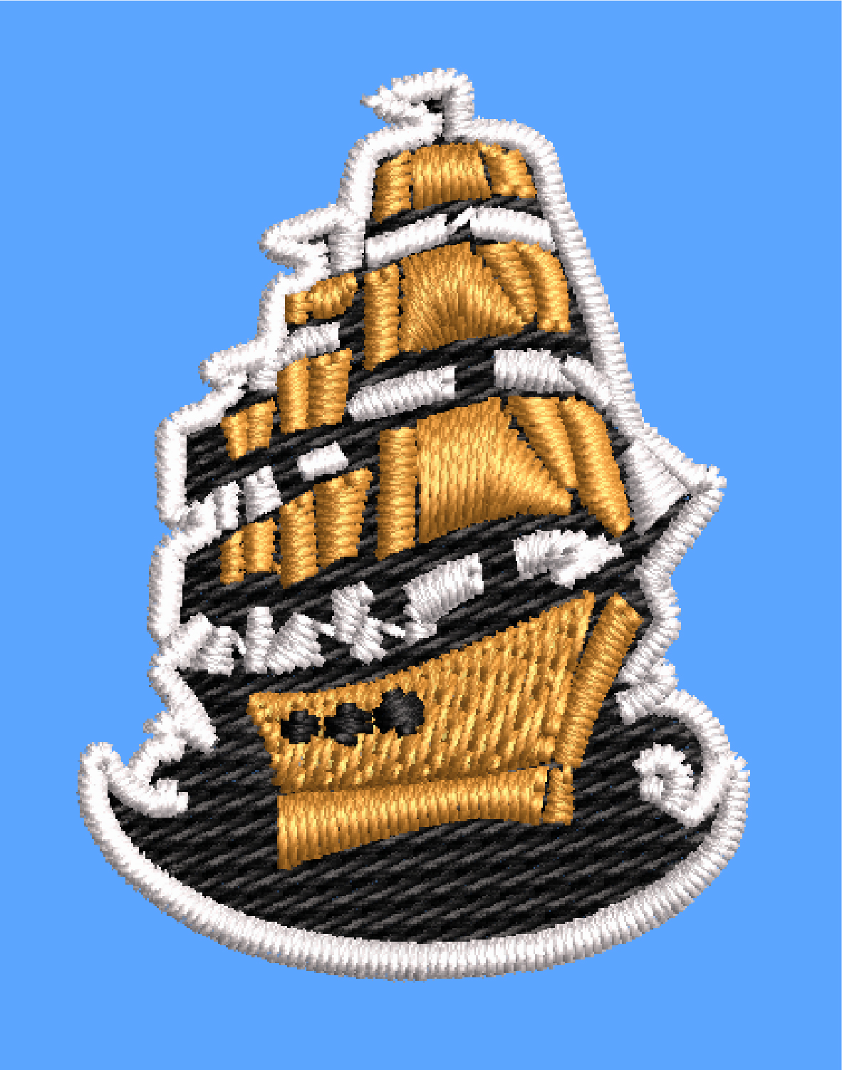 FLAGSHIP EMBROIDERY DESIGN FLAGSHIP SHIP LOGO EMBROIDERY DESIGN PIRATES SHIP FLAG EMBROIDERY DESIGN MACHINE EMBROIDERY FILE