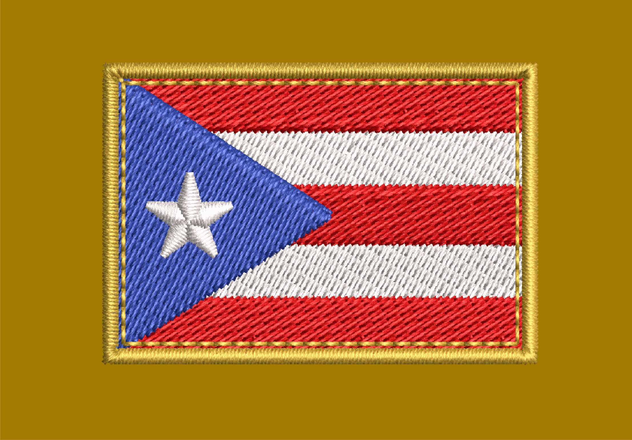 PR FLAG EMBROIDERY DESIGN FLAG OF PUERTO RICO EMBROIDERY DESIGN