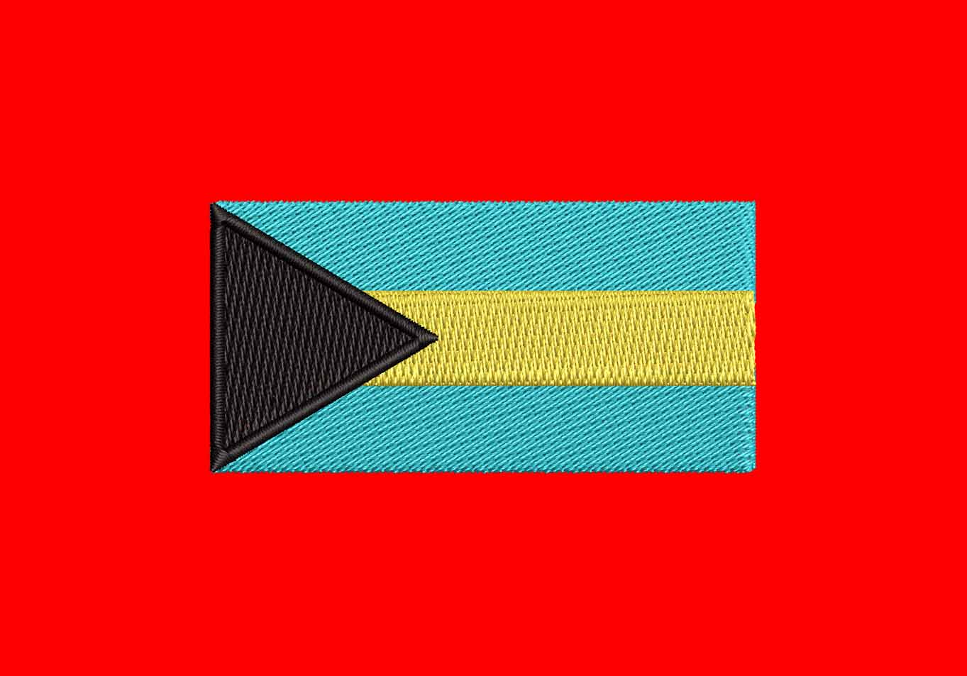 BAHAMA FLAG EMBROIDERY DESIGN BAHAMA NATIONAL FLAG EMBROIDERY DESIGN BAHAMA BORDERESS FLAG EMBROIDERY DESIGN MACHINE EMBROIDERY FILE