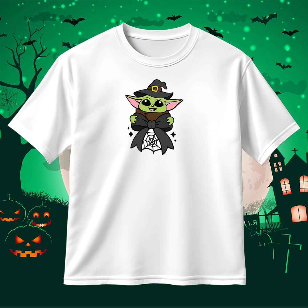 Baby Yoda Witch Coquette Halloween SVG Baby Yoda Witch Coquette Halloween