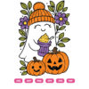 Cute Autumn Ghost SVG PNG Halloween Fall Sublimation Vector