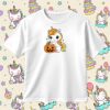 Cute Halloween Unicorn SVG with Pumpkin Vector