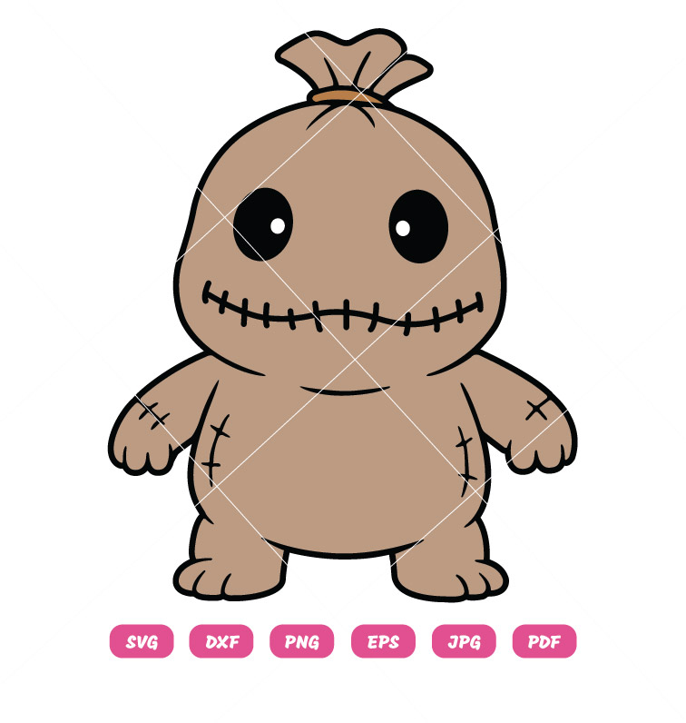 Cute Sack Monster SVG PNG Halloween Clipart for Cricut T-shirt Design