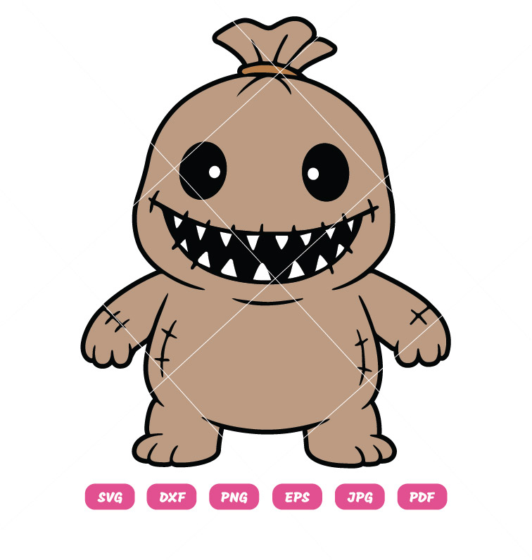 Cute Sack Monster SVG PNG Halloween Cut File for Cricut & Silhouette