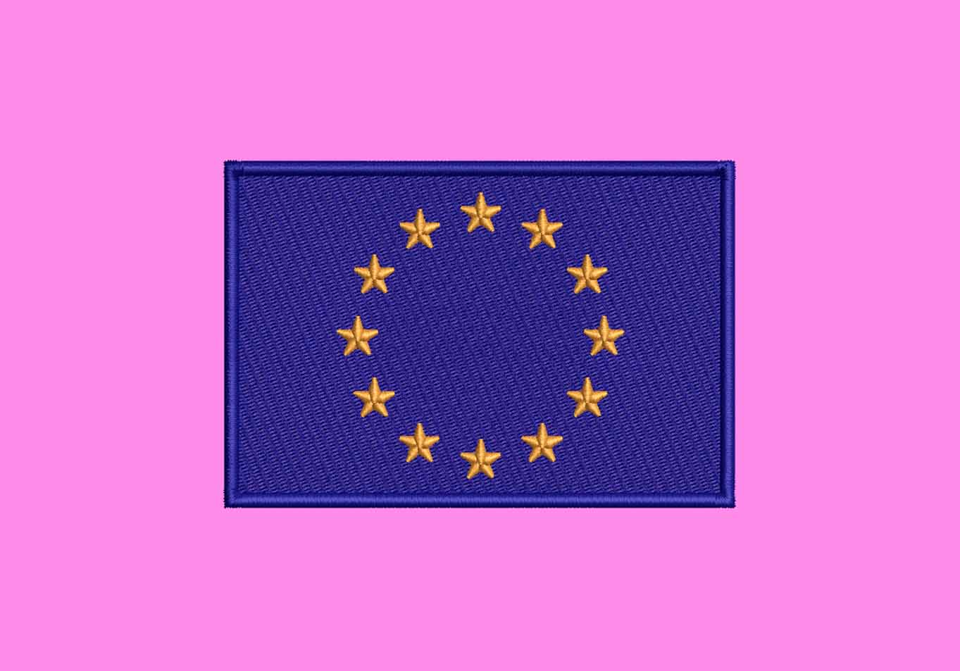 EU FLAG LOGO EMBROIDERY DESIGN EUROPE UNION FLAG EMBROIDERY DESIGN CIRCLE OF STAR FLAG EMBROIDERY DESIGN MACHINE EMBROIDERY FILE