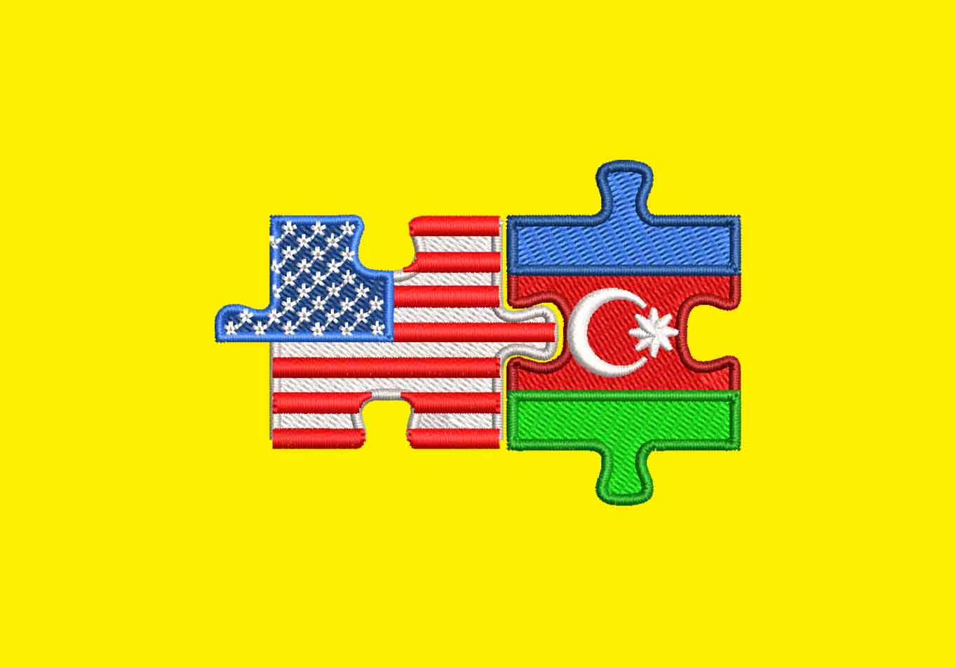 FLAG LOGO PUZZLE EMBROIDERY DESIGN USA AZERBAIJAN FLAG EMBROIDERY DESIGN 2 NATION PUZZLE FLAG EMBROIDERY DESIGN MACHINE EMBROIDERY FILE