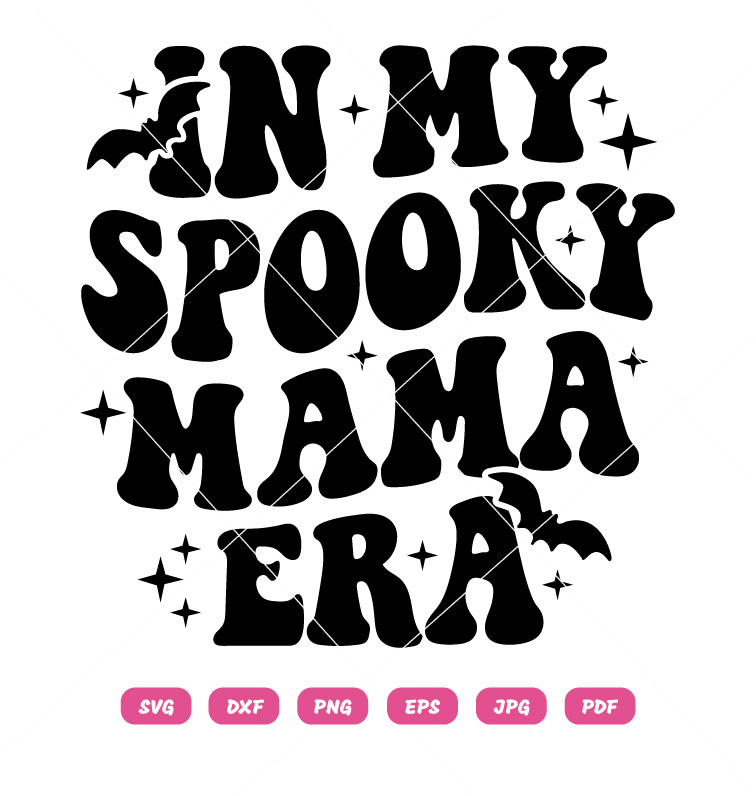 In My Spooky Mama Era SVG Skeleton Girl Halloween SVG