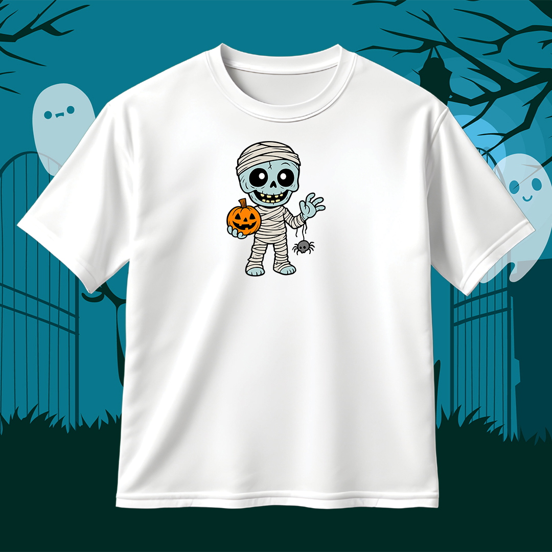 Spooky Cute Mummy SVG Spooky Cute Mummy SVG with Pumpkin and Spider