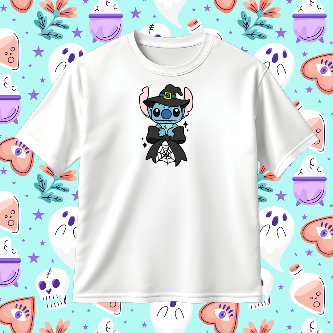 Stitch Coquette Halloween SVG