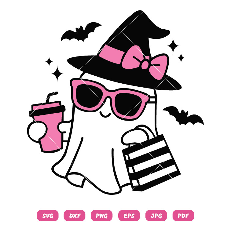 Boo Jee Ghost Halloween SVG