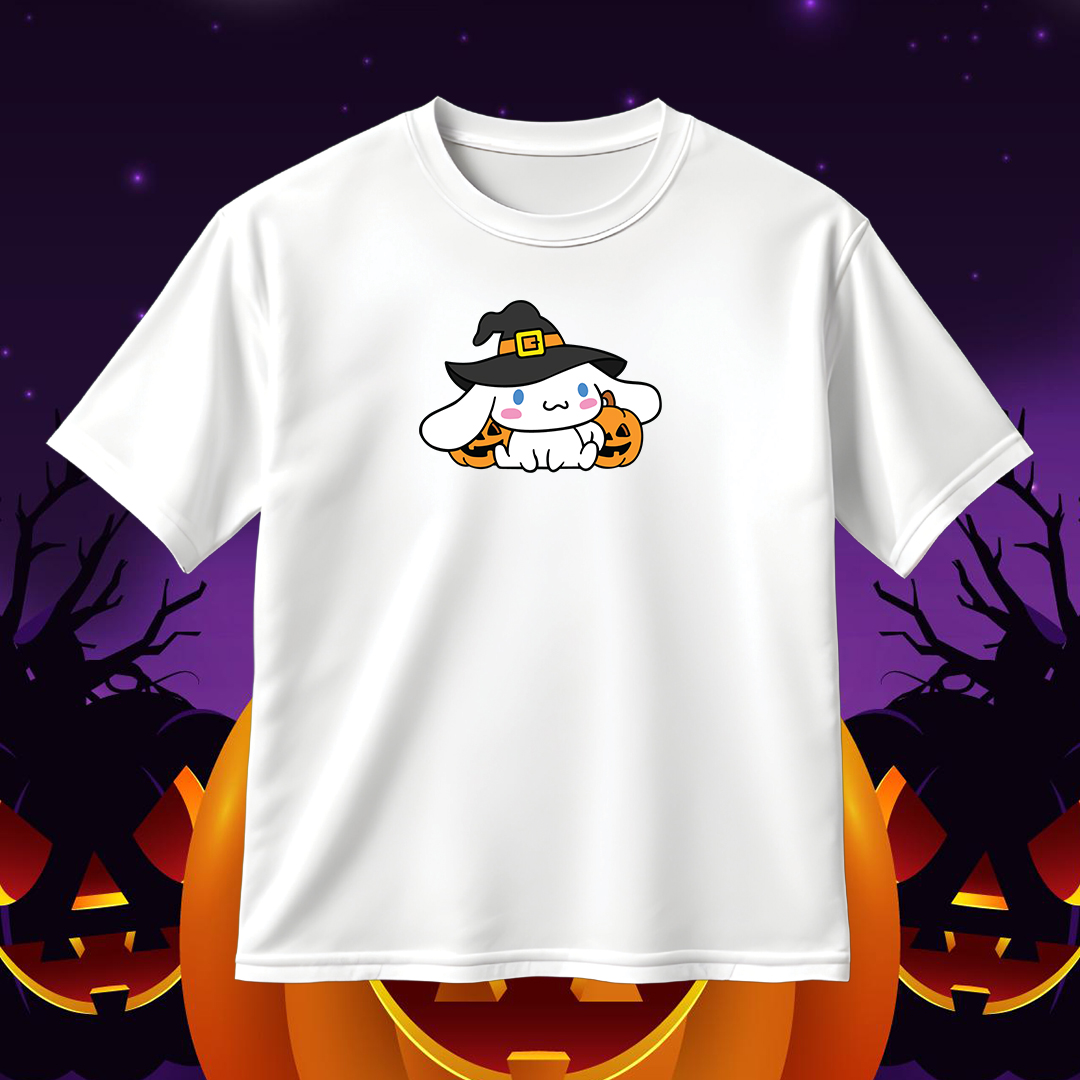 Cinnamoroll Witch SVG Halloween Pumpkin SVG