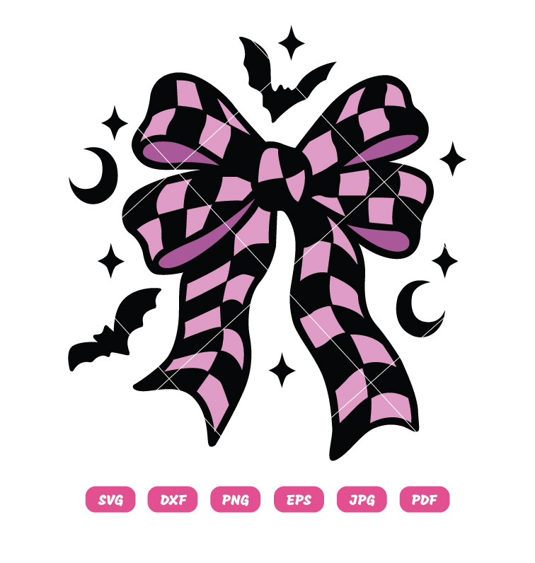 Coquette Bow Halloween SVG