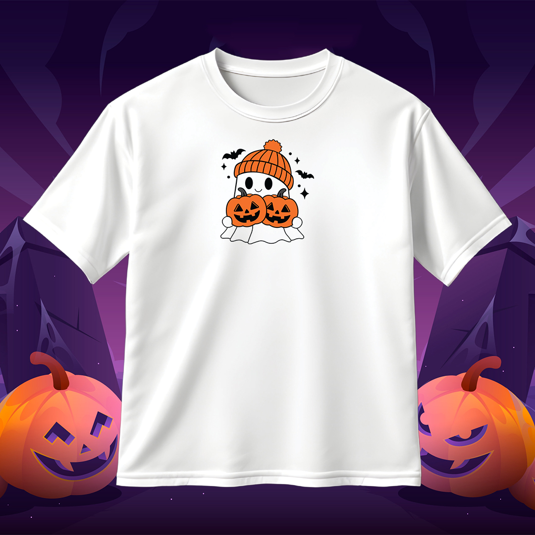 Cute Ghost Pumpkin SVG Halloween SVG